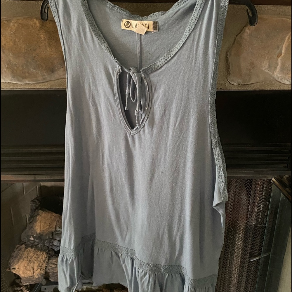 Legaci - new - blue - tank top - never worn - medium - $10.00